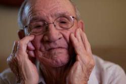 Elderly man with Alzheimer's Disease