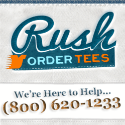 rush tees and signs