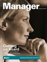 Front cover of the new look Manager magazine