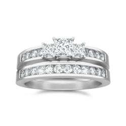 1 Carat Wedding Ring Set available at discount and inexpensive price at JewelOcean.com