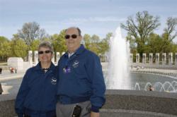 FMCA member couple at National World War Memorial