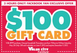 Value City Furniture Providing Memorial Day Vip Deals To Facebook Fans