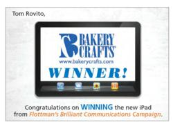 Tom Rovito WINS the Flottman Company's iPad