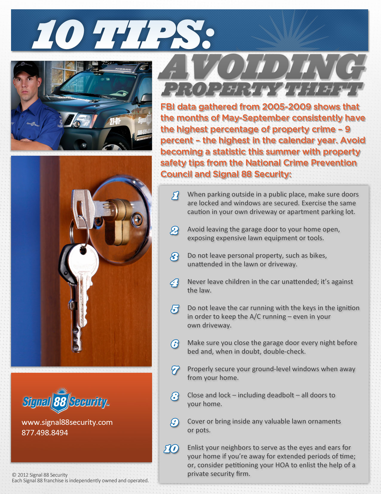 Summer and Social Media Increase Vulnerability to Property Crimes