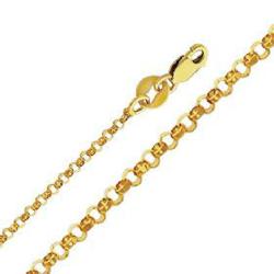 Gold Rolo Chain Necklace