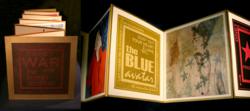 Drypoint, Collagraph, Embossing, The Lotus Eater, Avatar,
Hand-bound, accordion book, printmaking