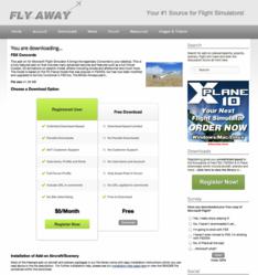 The option screen presented when a user attempts to download a file - free or register.
