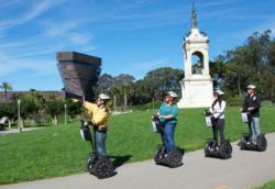 Golden Gate Park Segway Tours gliding near the DeYoung Museum