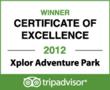 TripAdvisor Awards Certificate of Excellence to Xplor Park in the...