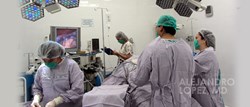 Dr. Alejandro Lopez and Dr. Jacqueline Osuna in Surgery