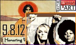 Women's Caucus for Art Honoring Women’s Rights conference and exhibition logo