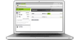 Screen shot showing how to split rent with roommates with RentShare