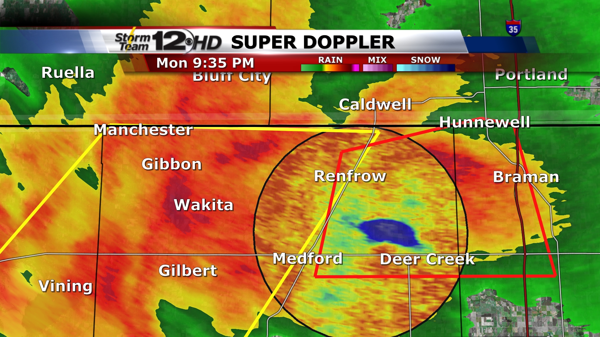 Weather Central ESP:LIVE with Dual Pol Radar Helps KWCH Reveal Severe Weather to ...