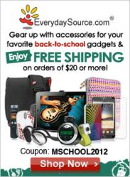 Free Shipping for Back to School Orders of $20+ at EverydaySource.com