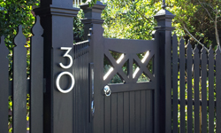 Modern house numbers