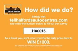 Halfords Autocentres how did we do?
