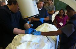 Fluoroscopy training at Albert Einstein College of Medicine