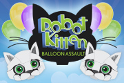 Robot Kitten Balloon Assault Game for Facebook, Chrome, and Android