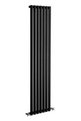 black heating radiators