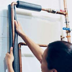 insulating pipes