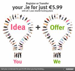 Save on .ie domains with Blacknight when you order hosting