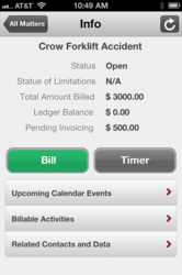 An iPhone App for Mobile Attorneys