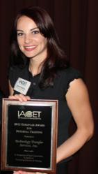 LeAnne Selman recieived the IACET 2012 Exemplar Award for External Training