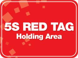 Red Tag Area Floor Sign