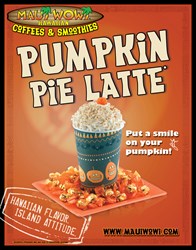 Maui Wowi's Pumpkin Pie Latte- Available this fall