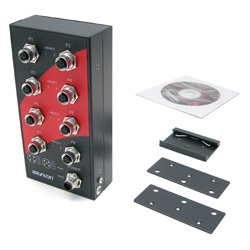 LNX-800-M12 Unmanaged 8-port Switch