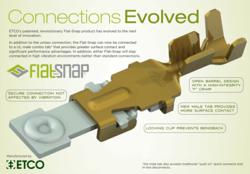 ETCO Flat Snap Product Created with Safety and Reducing Connector Manufacturing Injuries
