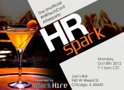 Party with Spark Hire at HR Spark on Monday October 8 from 7-11 pm
