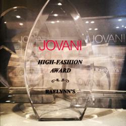 RaeLynn's Boutique receives 3rd Award from Jovani Fashions