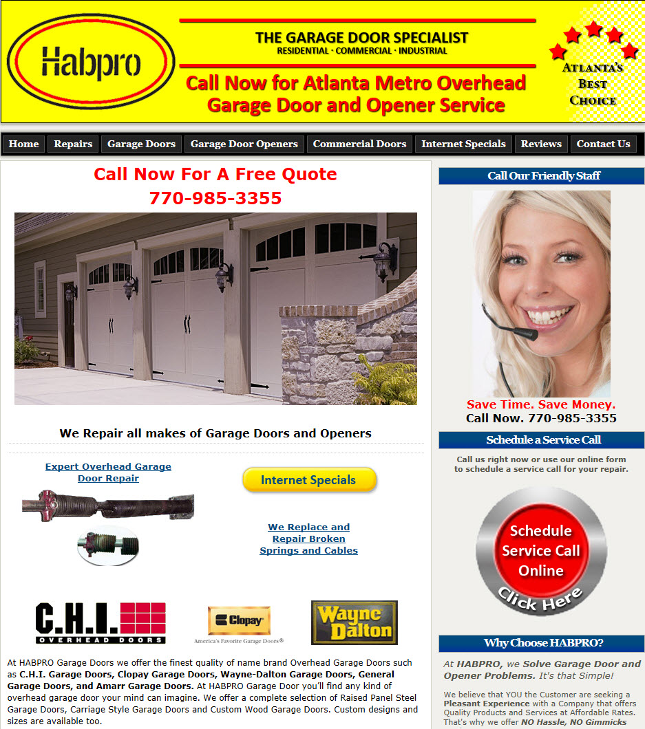 Habpro Overhead Garage Door Specialists Earns Kudzu Best Of 2014