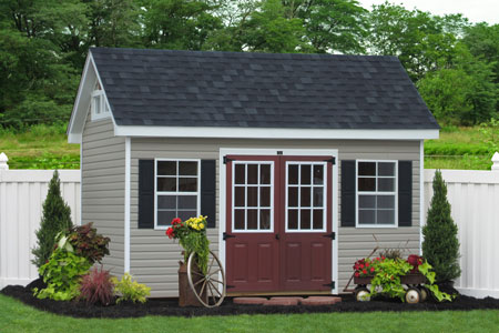 New Ideas In Prefab Amish Built Wooden Sheds And Vinyl Sided Sheds ...