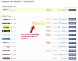 Find Voucher Codes for Specific Products