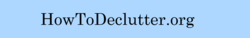 how to declutter