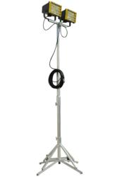 Wheeled explosion proof metal halide quadpod