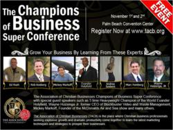 The Champions of Business Super Conference held by the Association of Christian Businesses