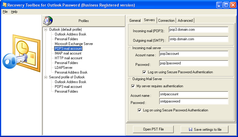 outlook password recovery master serial