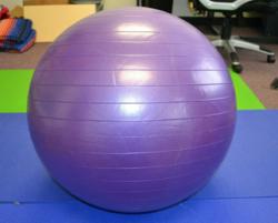 purple yoga ball
