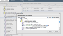 Recovering a Deleted Cognos Report with MotioCI