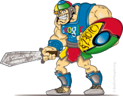 Rexxfield's Michael Roberts refers to Google as "Googliath"