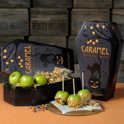 Orchard Fresh Granny Smith Apples, Caramel, and Mini Candies for Halloween