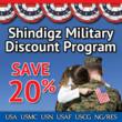 Shindigz Supports the Troops with Special Discount