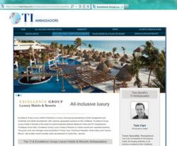 Screenshot of Ambassador Microsite