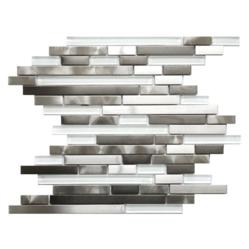 Stainless Steel Glass Tile Random Mix