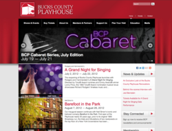 Award Winning Design for the Bucks County Playhouse Website