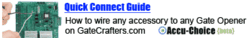 GateCrafters.com quick connect gate opener accessory wiring guide