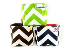 Choose your own fabrics and personalize with full name, monogram, or contents